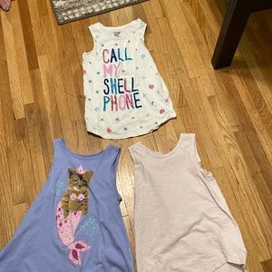 Girls three set tank tops